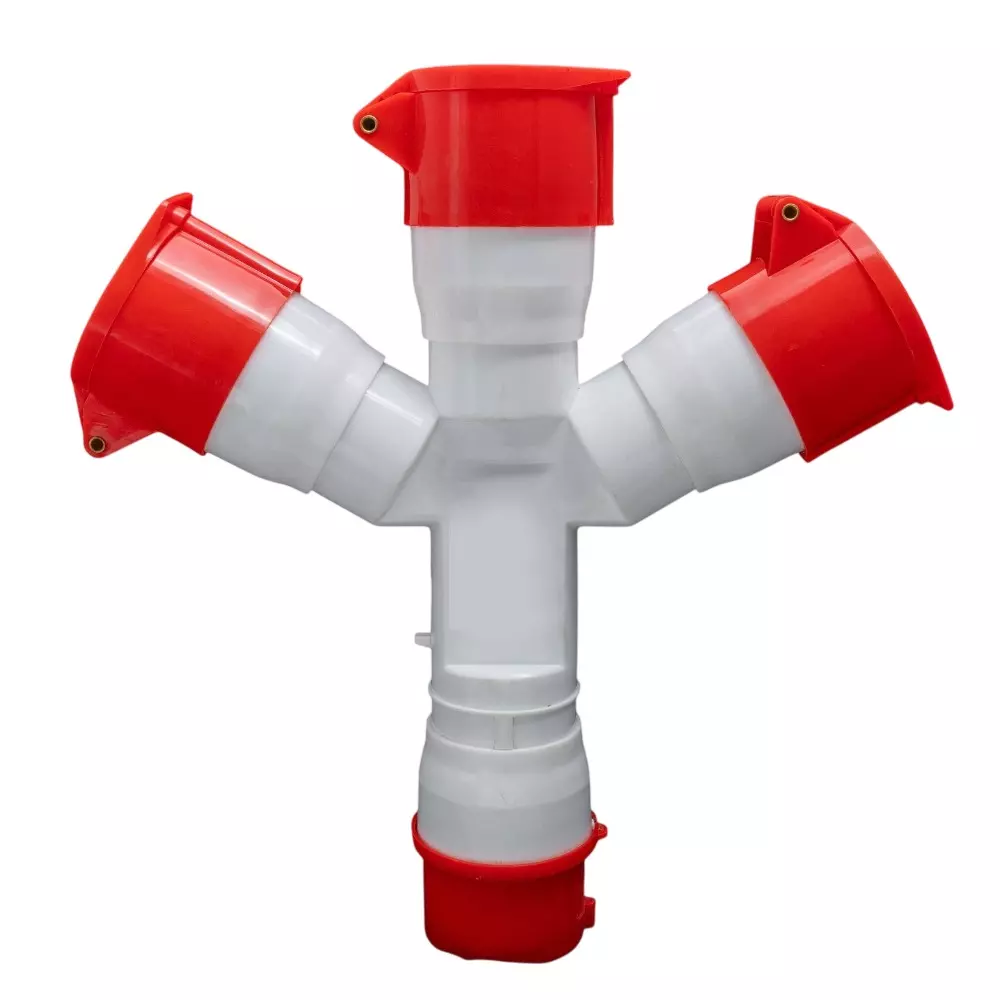 Sibass Electric Socket 32 A 3 Pin IP44 Rating and CE Mark, SE-1023 (Pack of 20)