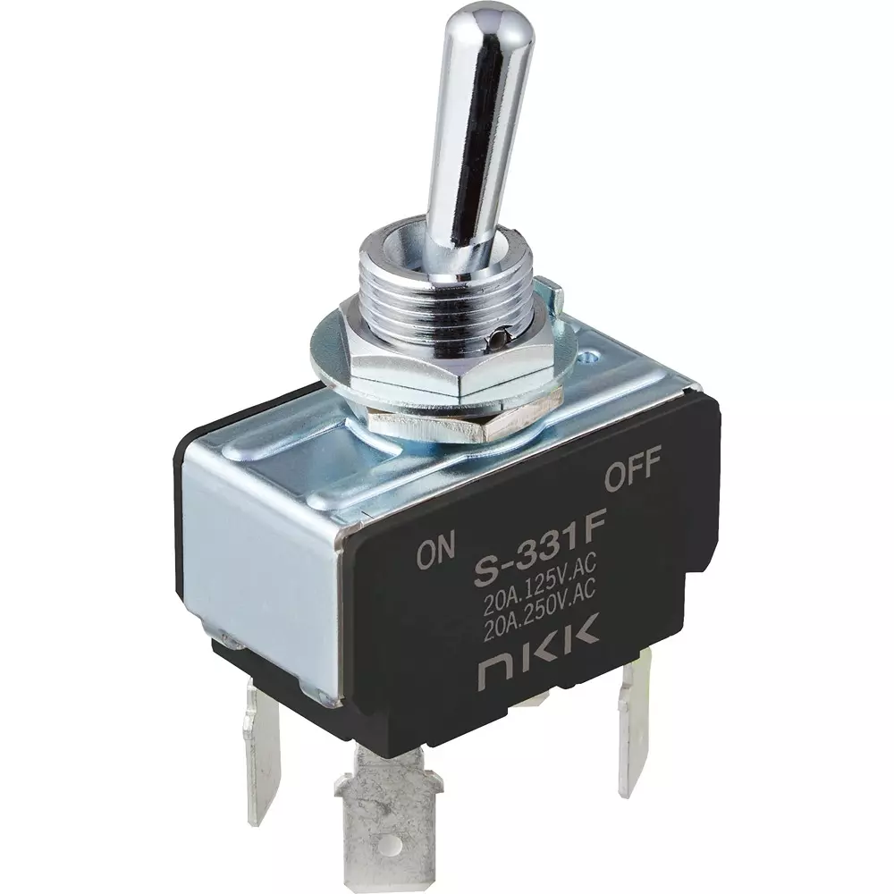 NKK SWITCHES Plug-In Type Small Toggle Switch ‐10 to +70℃ Operating Temperature Range, S-331F-J