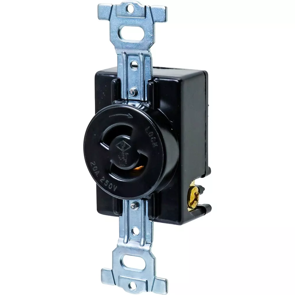 Meikosha Embedded Outlet 20 Amp Current 250 V Rated Voltage, MH2874