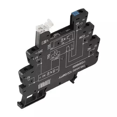 Weidmuller RELAY SOCKET, 10A, 250VAC, DIN RAIL, 1123240000