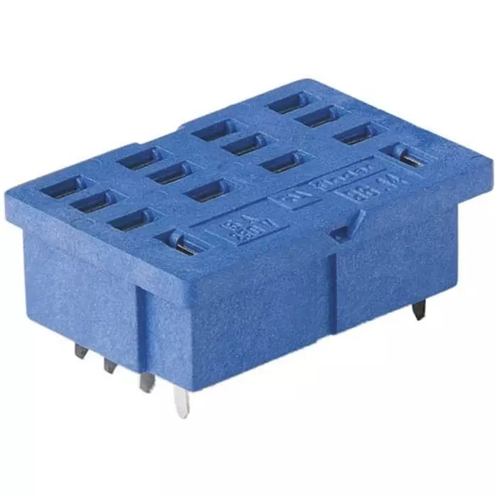 Finder 96 Series PCB Mount Relay Socket 8 Pin 250 V AC for Use with 56.34, 96.14SMA