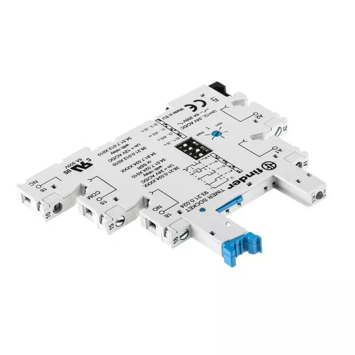 Finder 93 Series DIN Rail Relay Socket 5 Pin 12 V AC/DC for Use with 34.51 Series Relay, 93.21.0.024