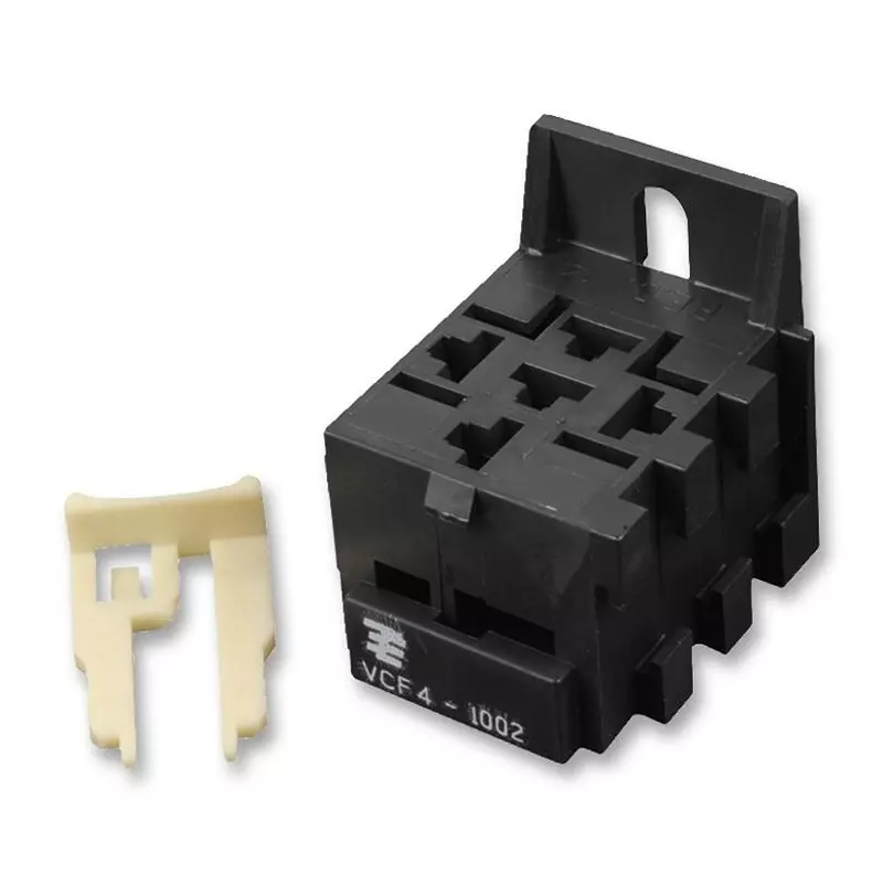 TE CONNECTIVITY Relay Socket, 5Pin, Quick Connect, Vcf4-1002..