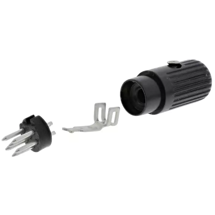 RS Pro 6 Pole Din Plug DIN 41524 DIN 45322 DIN 45326 DIN 45327 DIN 45329 2A 34 V AC/DC Male Cable Mount