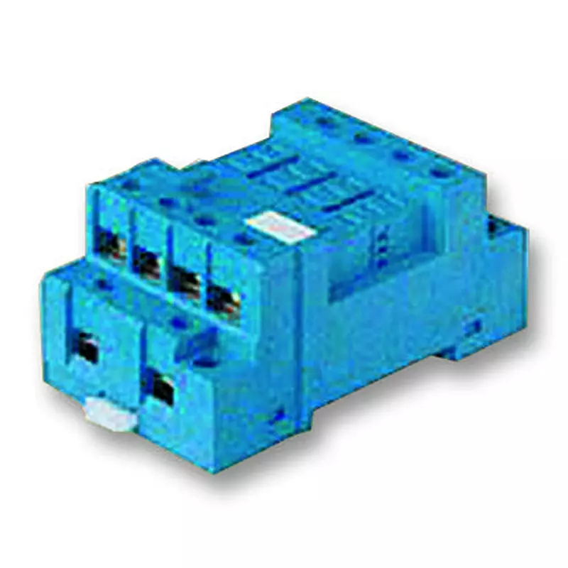 FINDER Socket & Clip, Din, 4P, 12A, 250V, 96.74SMA