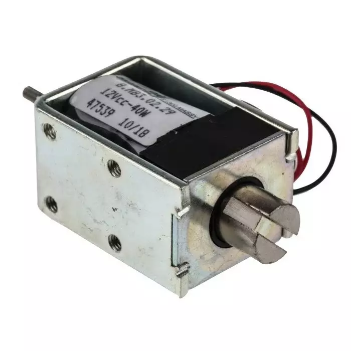 Mecalectro Linear Solenoid 12 V DC 5N 45x31.8x23.4, 8.MB3 02 29 12 VCC 40W