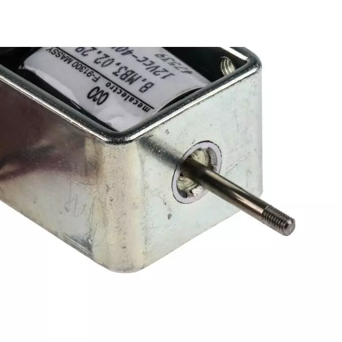 Mecalectro Linear Solenoid 12 V DC 5N 45x31.8x23.4, 8.MB3 02 29 12 VCC 40W