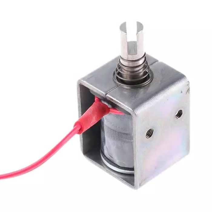 Mecalectro Linear Solenoid 24 V DC 1N 27x22x20 mm, 8.M11 AA 52 24 VCC 100%
