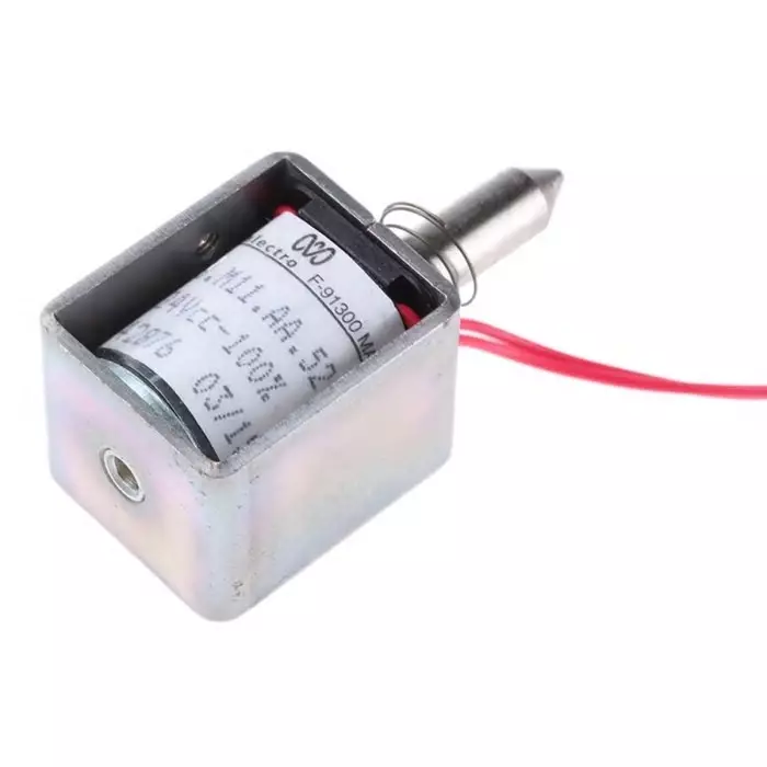 Mecalectro Linear Solenoid 24 V DC 1N 27x22x20 mm, 8.M11 AA 52 24 VCC 100%