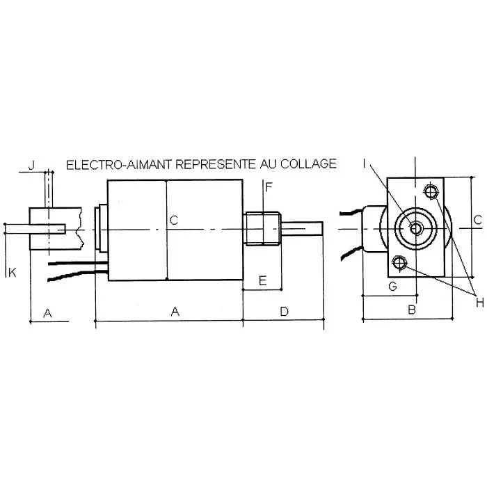 Mecalectro Linear Solenoid 24 V DC 6 to 22N, 819AB83