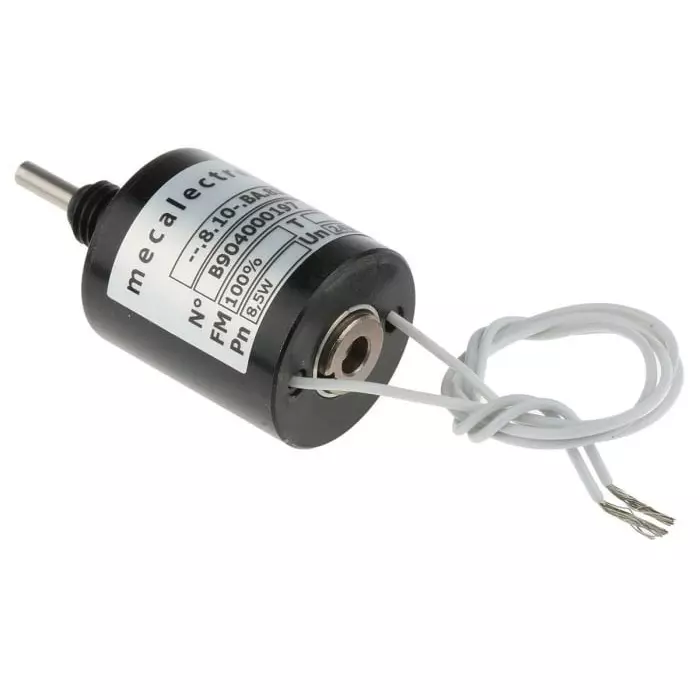 Mecalectro Linear Solenoid 24 V DC 18 to 80N, 810BA83
