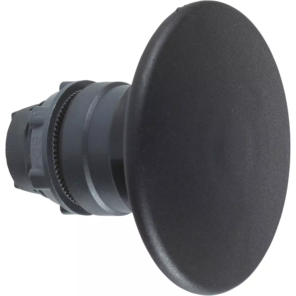 Schneider Electric Push Button Head plastic Material Black Plastic head mushroom type Type, ZB5AR2