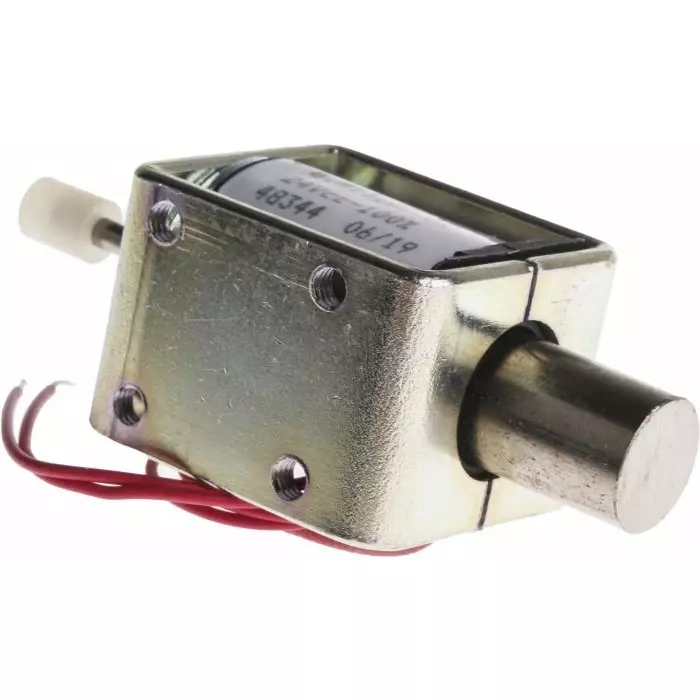Mecalectro Linear Solenoid 24 V DC 2.5N 35.3x31.8x25.4, 8.M13 02 62 24 VCC 100%