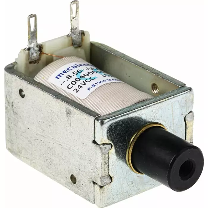 Mecalectro Linear Solenoid 24 V DC 2 to 12N 42x30x24 mm, 856AA62
