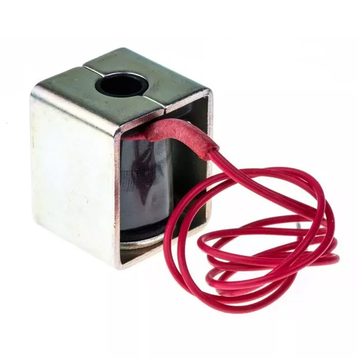 Mecalectro Linear Solenoid 12 V DC 1N 27x22x20 mm, 8.M11 AA 52 12 VCC 100%