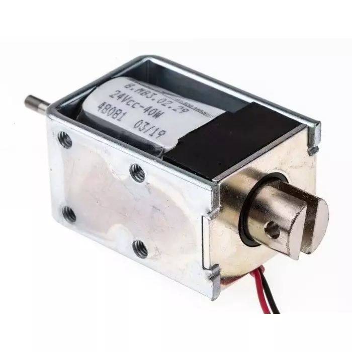 Mecalectro Linear Solenoid 24 V DC 5N 45x31.8x23.4, 8.MB3 02 29 24 VCC 40W