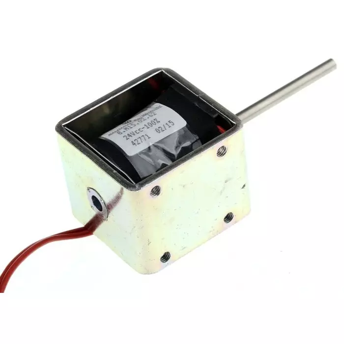 Mecalectro Linear Solenoid 24 V DC 1 to 15N 50.8x49x41.3, 8.M15 02 62 24 VCC 100%