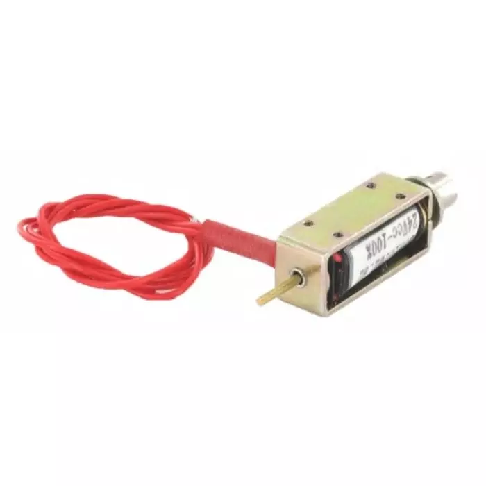 Mecalectro Linear Solenoid 24 V DC 0.4N 30x12.7x10 mm, 8.M10 02 62 24 VCC 25%