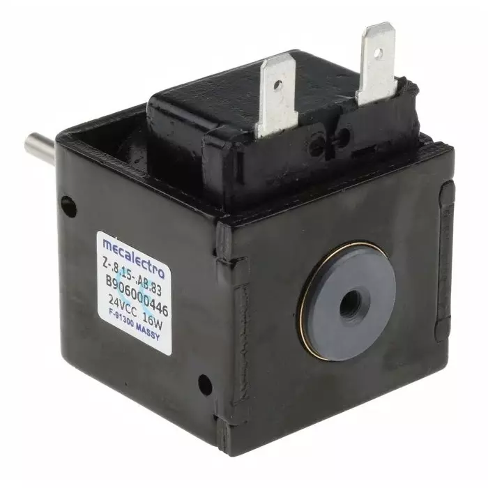 Mecalectro Linear Solenoid 24 V DC 5 to 15N 45x45x38 mm, Z815AB83