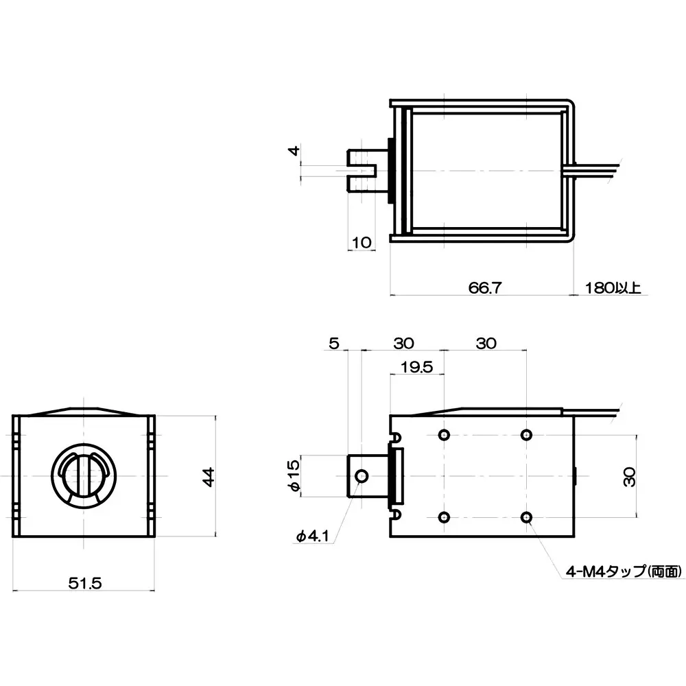Takaha Kiko Pull Solenoid DC 24 V Rated Voltage, CA15670260