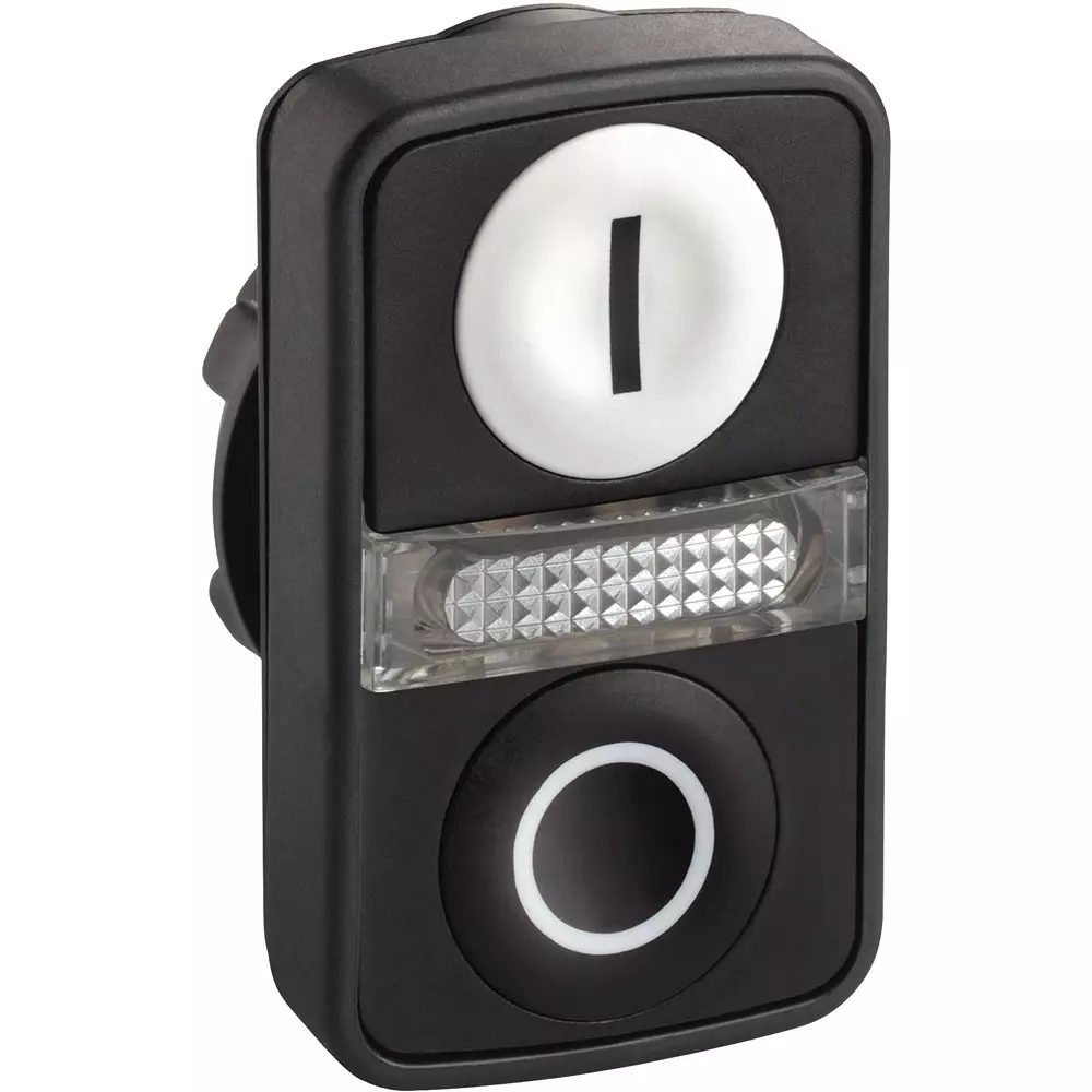 Schneider Electric Push Button Head plastic Material White (Black I) / Black (White 〇), ZB5AW7A1721