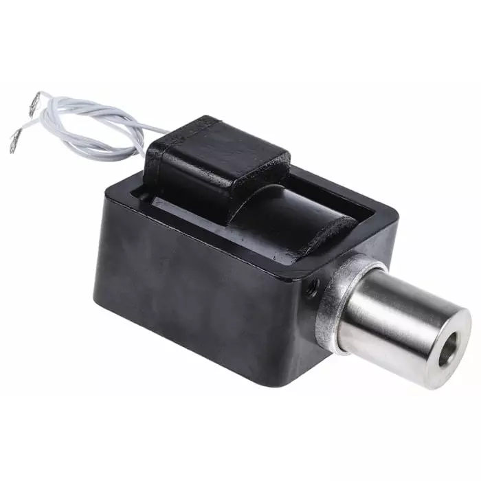 Mecalectro Linear Solenoid 24 V DC 18 to 80N, 8238064-24VCC-100%