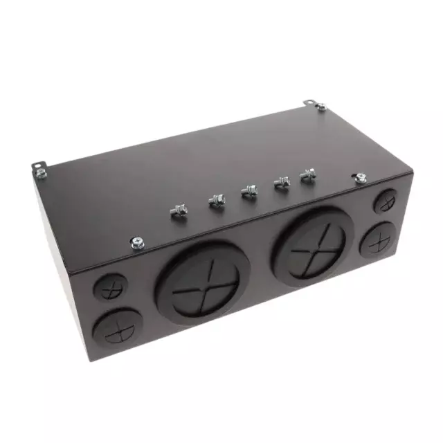 Delta Conduit Box Kit Black Color Rectangular Shape for 45 to 90 kW Motor Drive CP2000 Series, MKC-DN1CB