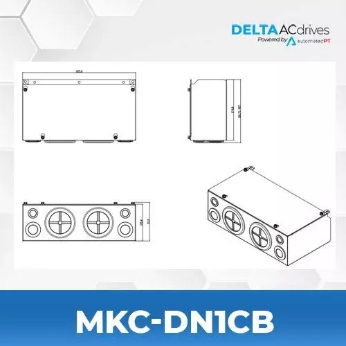 delta-conduit-box-kit-black-color-rectangular-shape-for-45-to-90-kw-motor-drive-cp2000-series-mkc-dn1cb