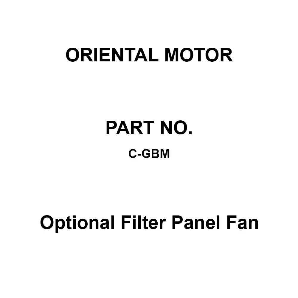 ORIENTAL MOTOR Optional Filter Panel Fan Beige 161x158 mm, C-GBM