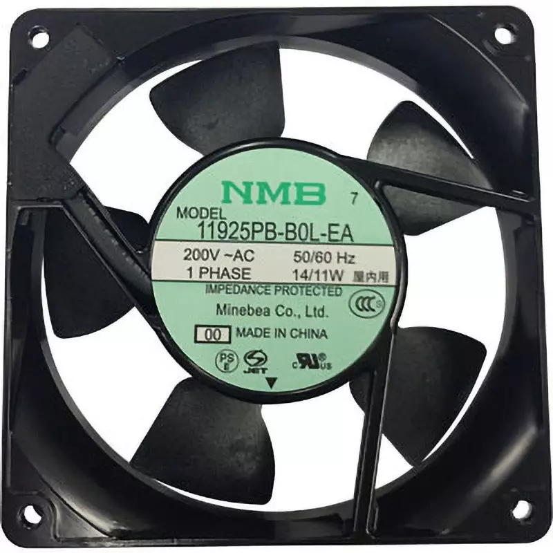 NMB Technologies AC Fan Motor AC200 1.8/2 (50/60 Hz) m³/min Max Airflow, 11925PB-B0L-EA-00