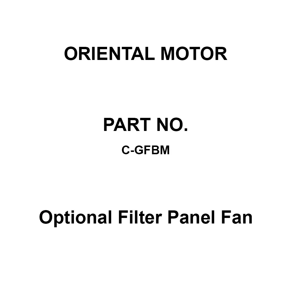 ORIENTAL MOTOR Optional Filter Panel Fan Beige 161x158 mm, C-GFBM