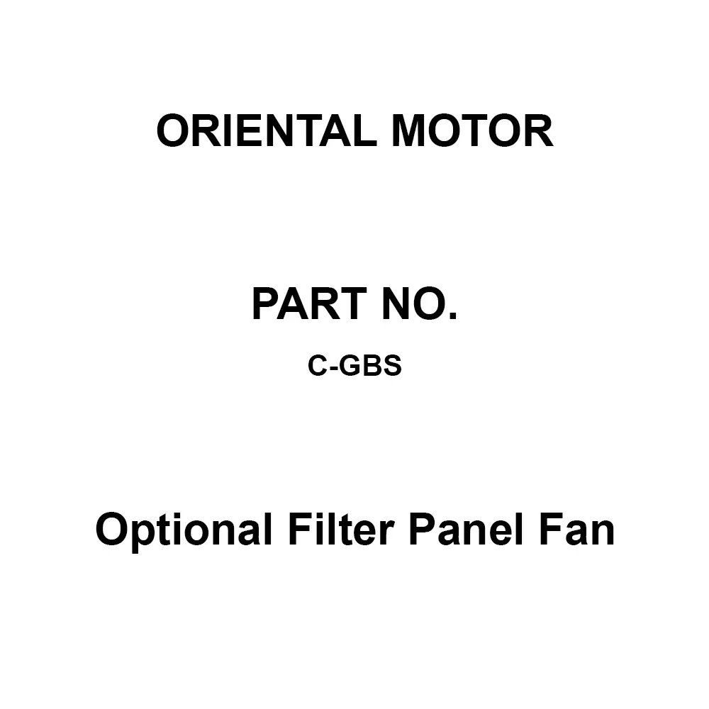 ORIENTAL MOTOR Optional Filter Panel Fan Beige 136x134 mm, C-GBS