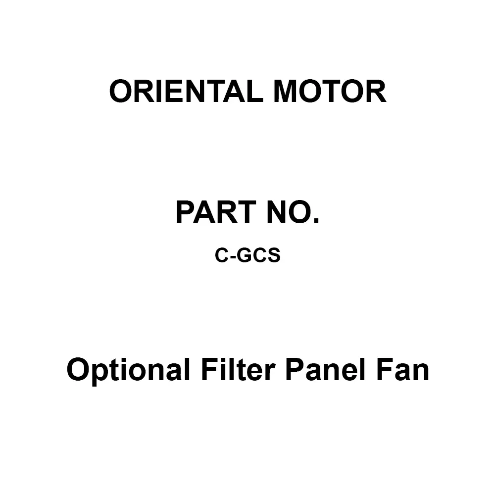 ORIENTAL MOTOR Optional Filter Panel Fan Cream 136x134 mm, C-GCS