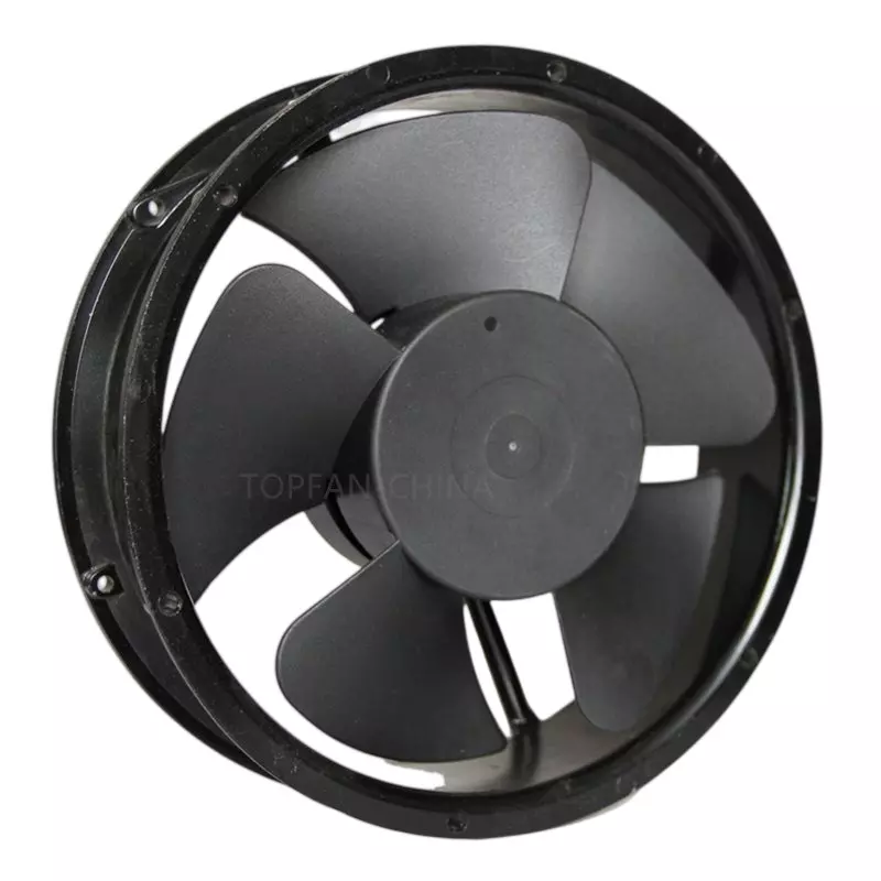 Rexnord AC Axial Fan 110-230 V 8 Inch (20.32 cm) Size Black Electric 2250 rpm Speed for Industrial Use, EC-22060RBOW
