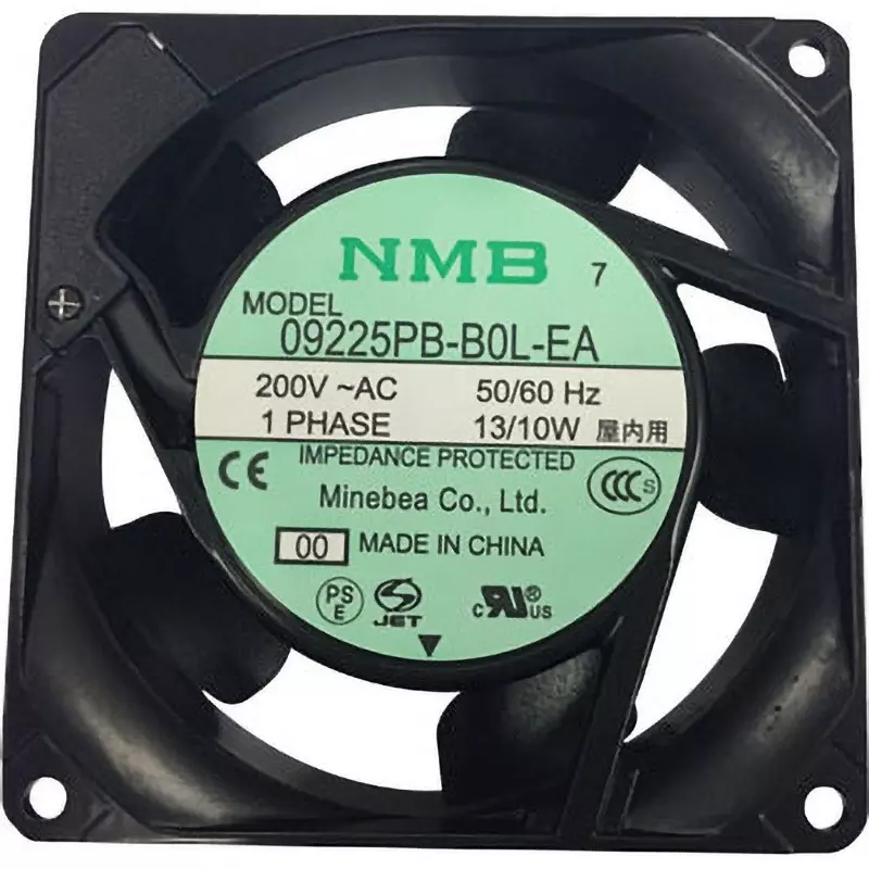 NMB Technologies AC Fan Motor AC200 0.8/0.98 (50/60 Hz) m³/min Max Airflow, 09225PB-B0L-EA-00