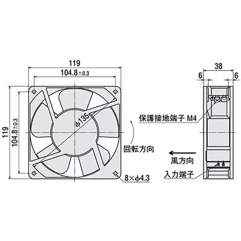 oriental-motor-ac-propeller-fan-mu1238b-41b