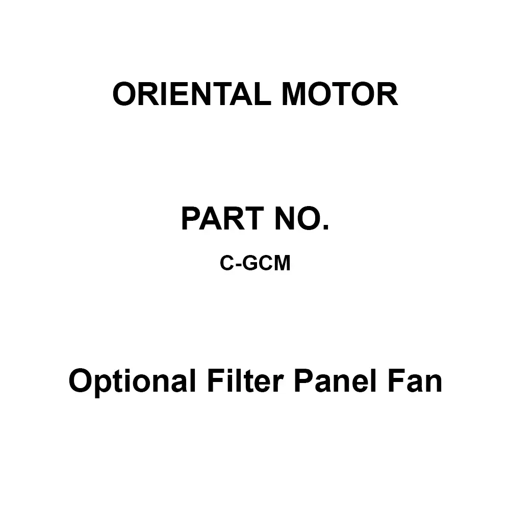 ORIENTAL MOTOR Optional Filter Panel Fan Cream 161x158 mm, C-GCM