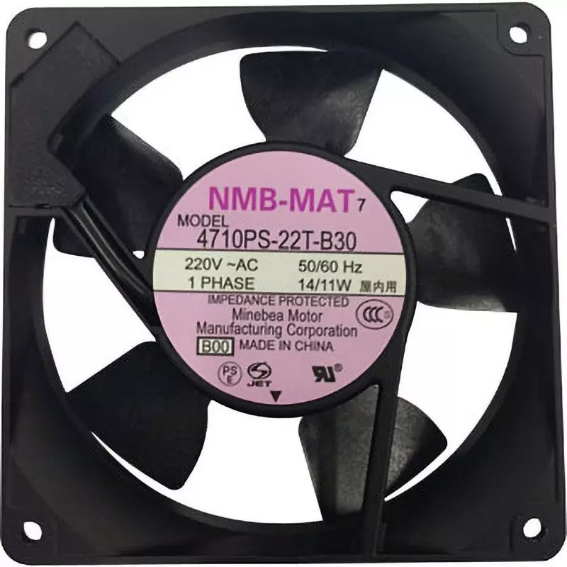 NMB Technologies AC Fan Motor AC220 1.8/2 (50/60 Hz) m³/min Max Airflow, 11925PB-B2L-EA-00