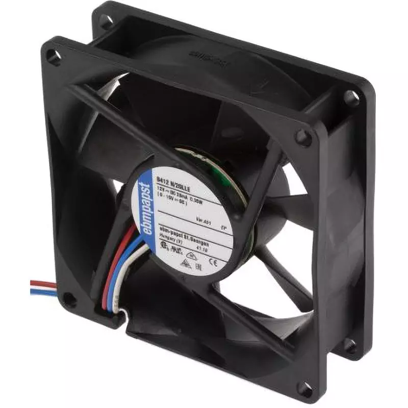 Ebmpapst Axial Fan 25x80 mm LengthxHeight, 8412N/2GLLE-451