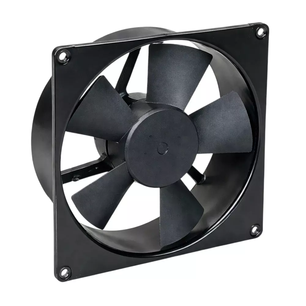 Neotech AC Axial Fan Ball Bearing 8 Inch (20.32 cm) Size 110 V Square Shape Black for Industrial Use, J-22060 S B1