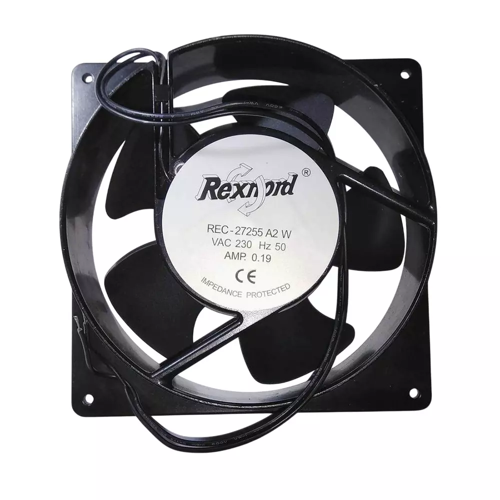 Rexnord AC Axial Fan 220 V AC 6 Inch (15.24 cm) Size Black Electric 2650-2900 rpm Speed for Industrial Use, REC-27255A2W