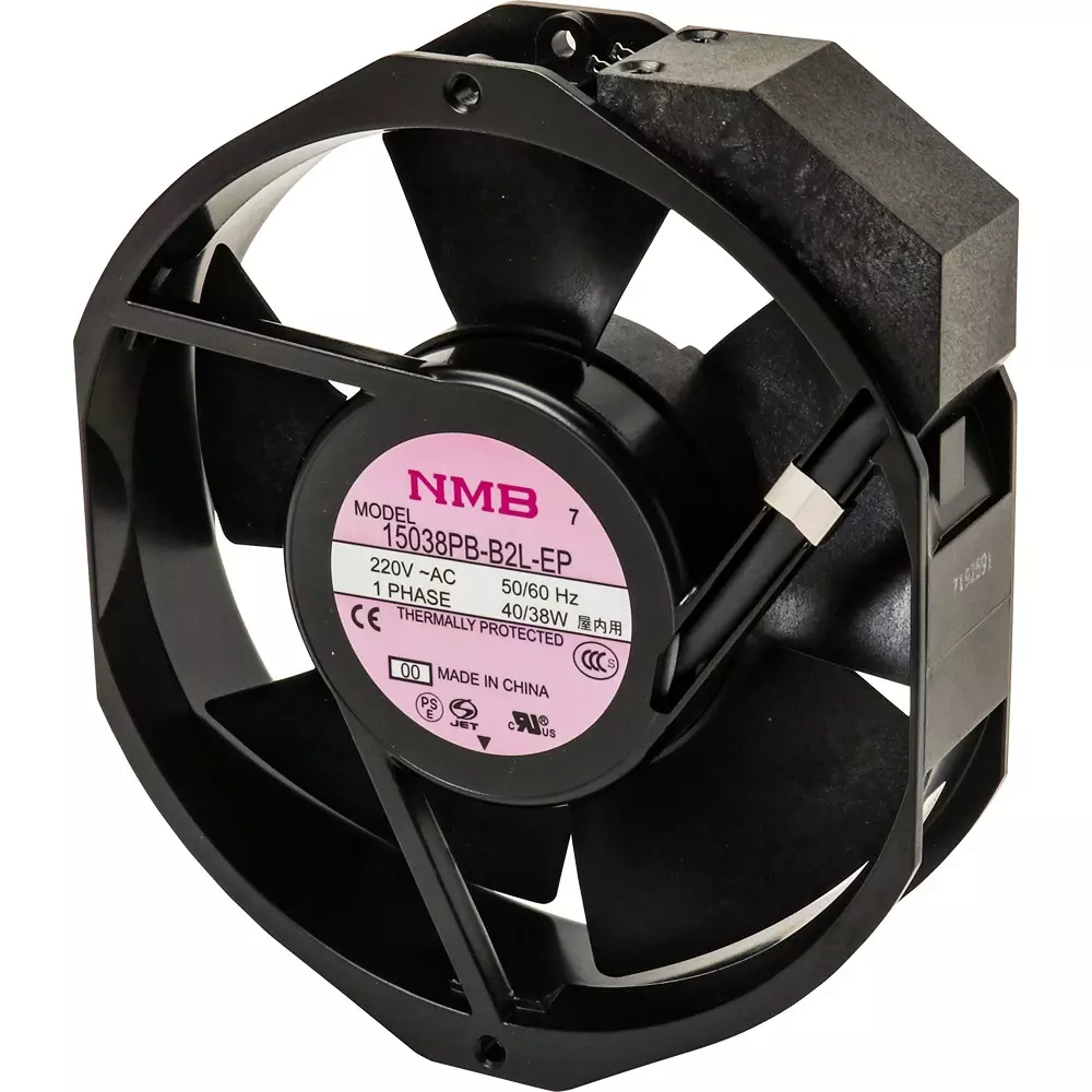 NMB Technologies AC Fan Motor AC220 5/6 (50/60 Hz) m³/min Max Airflow, 15038PB-B2L-EP-00