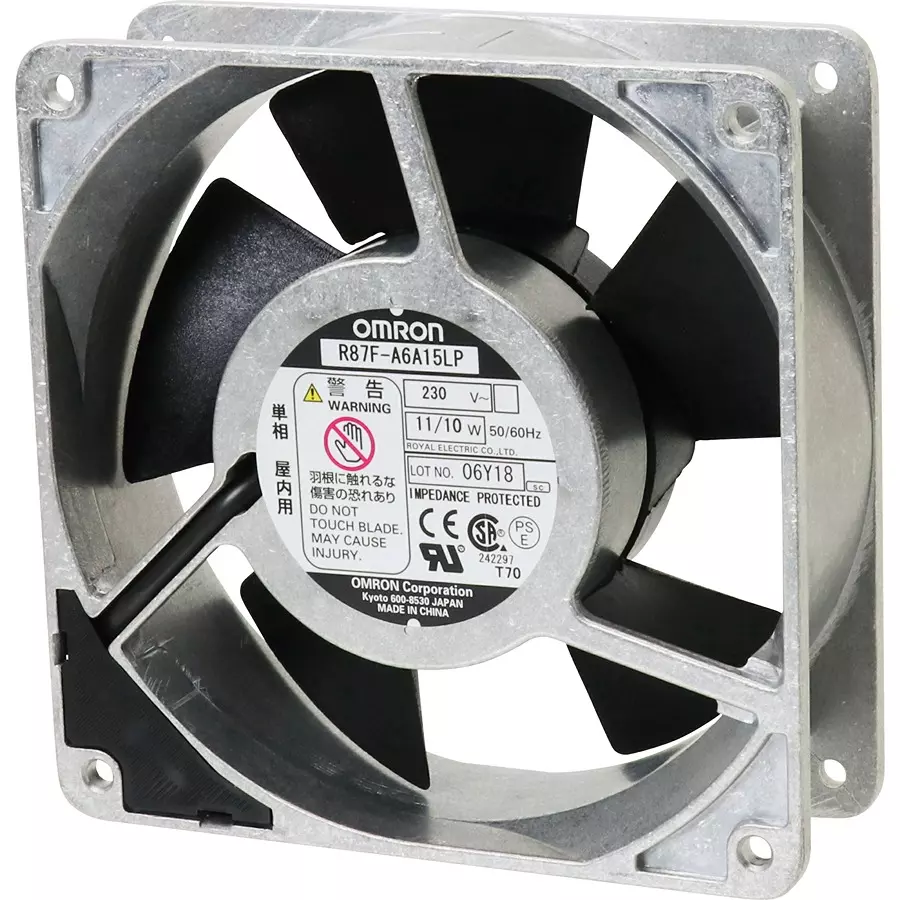 Omron AC Axial Fan R87F Standard Type 230 V, R87F-A6A15LP