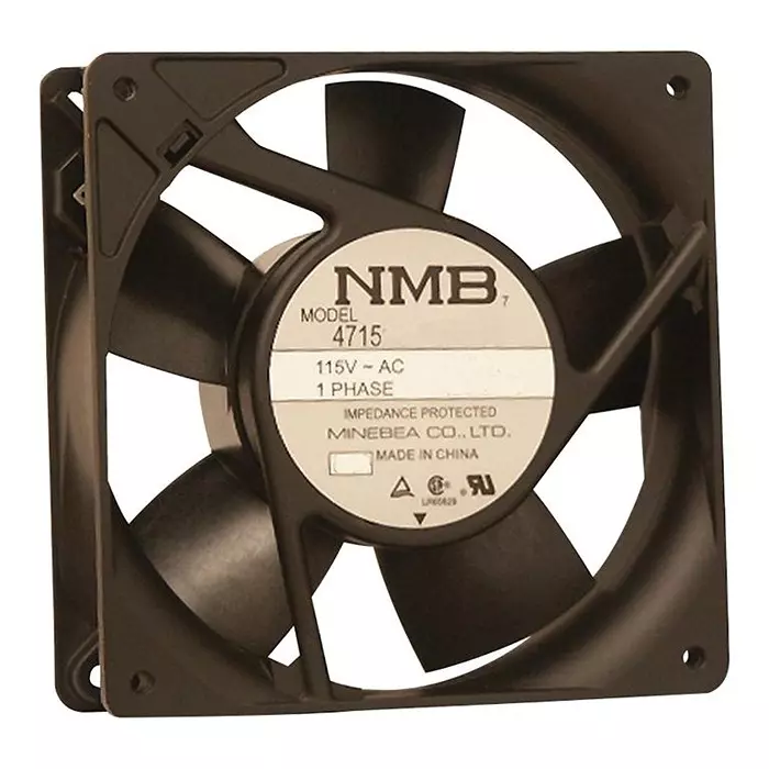 NMB TECHNOLOGIES AXIAL FAN, 119MM, 115VAC, 88.2CFM, 37DB, 11938MB-A1L-EA-00