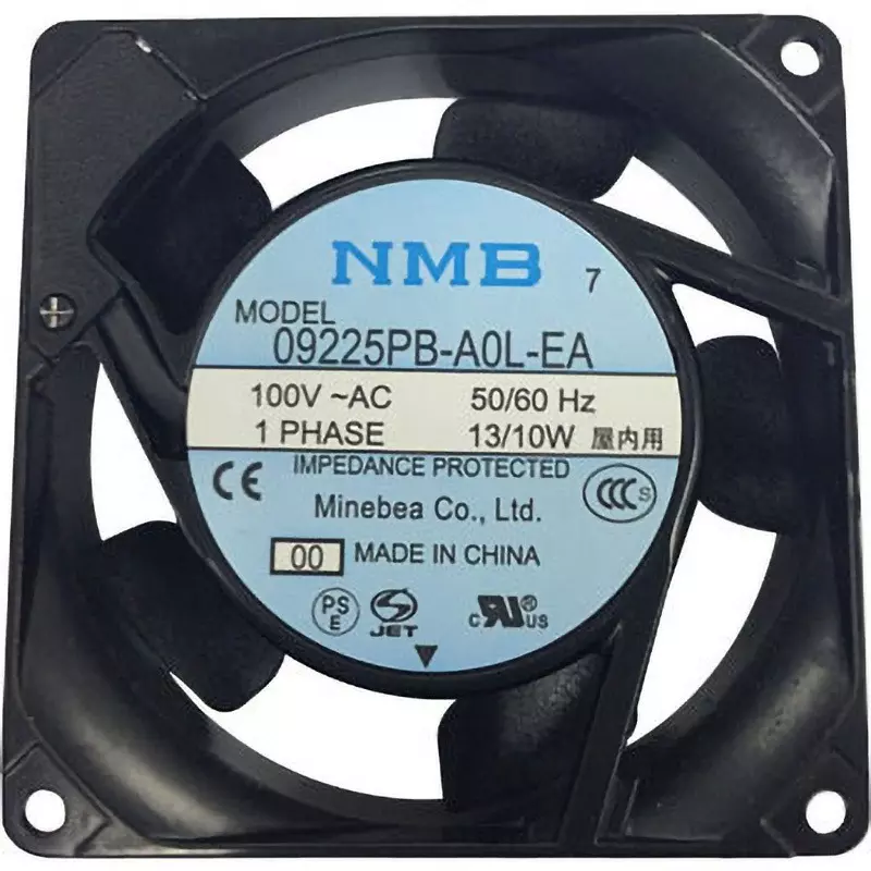 NMB Technologies AC Fan Motor AC100 0.8/0.98 (50/60 Hz) m³/min Max Airflow, 09225PB-A0L-EA-00