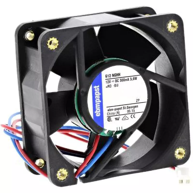 Ebmpapst Axial Fan 25x60 mm LengthxHeight, 612NGHH-RS0