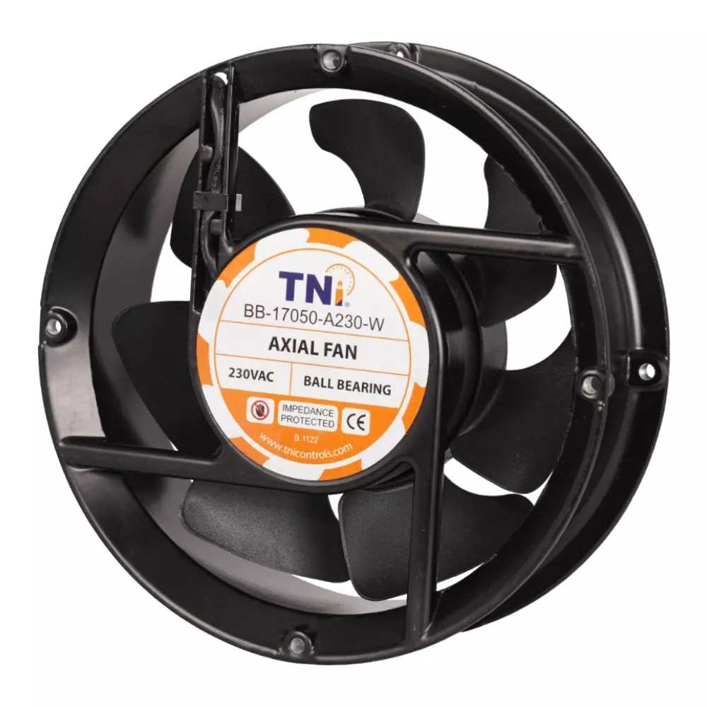TNI 6 inch (152.4 mm) Axial Fan Round Shape Ball Bearing and 230 V AC Voltage, BB-17050-A230-W