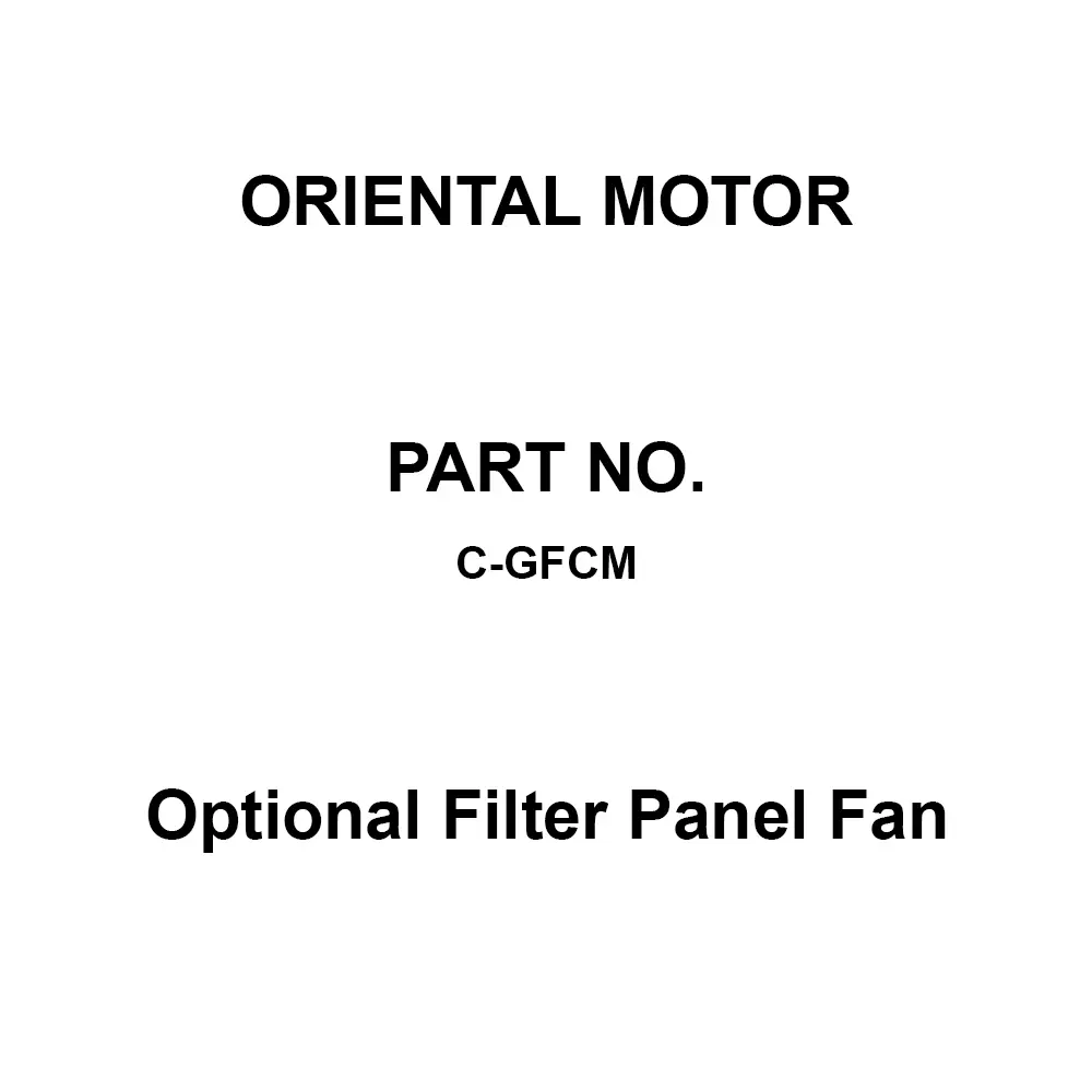 ORIENTAL MOTOR Optional Filter Panel Fan Cream 161x158 mm, C-GFCM