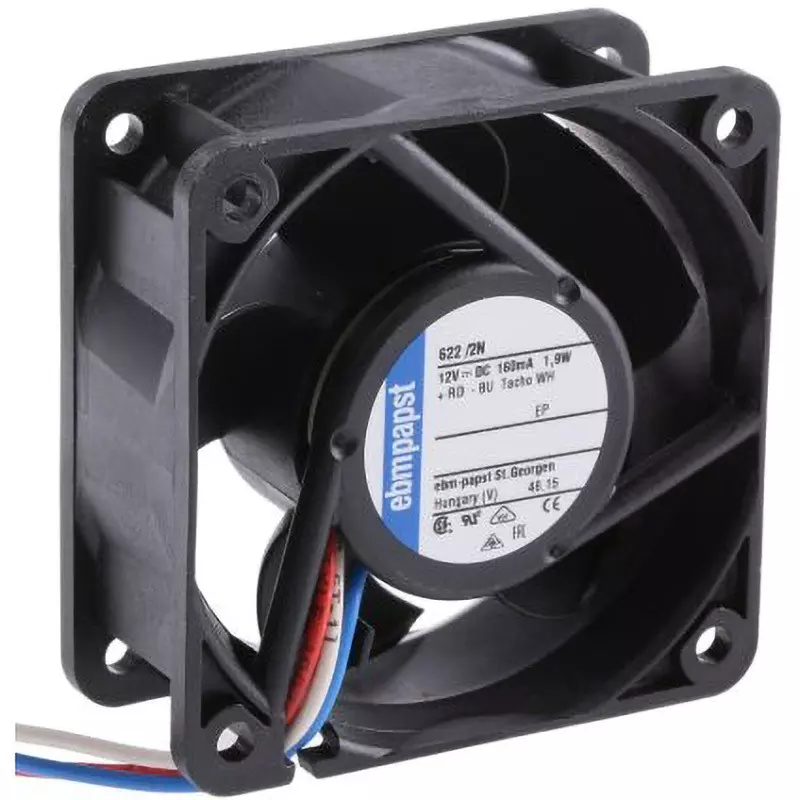 Ebmpapst Axial Fan 40 m³/h Air Volume, 622/2N-RS0