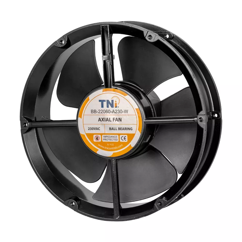 TNI 8 inch (203.2 mm) Axial Fan Round Shape Ball Bearing and 230 V AC Voltage, BB-22060-A230-W